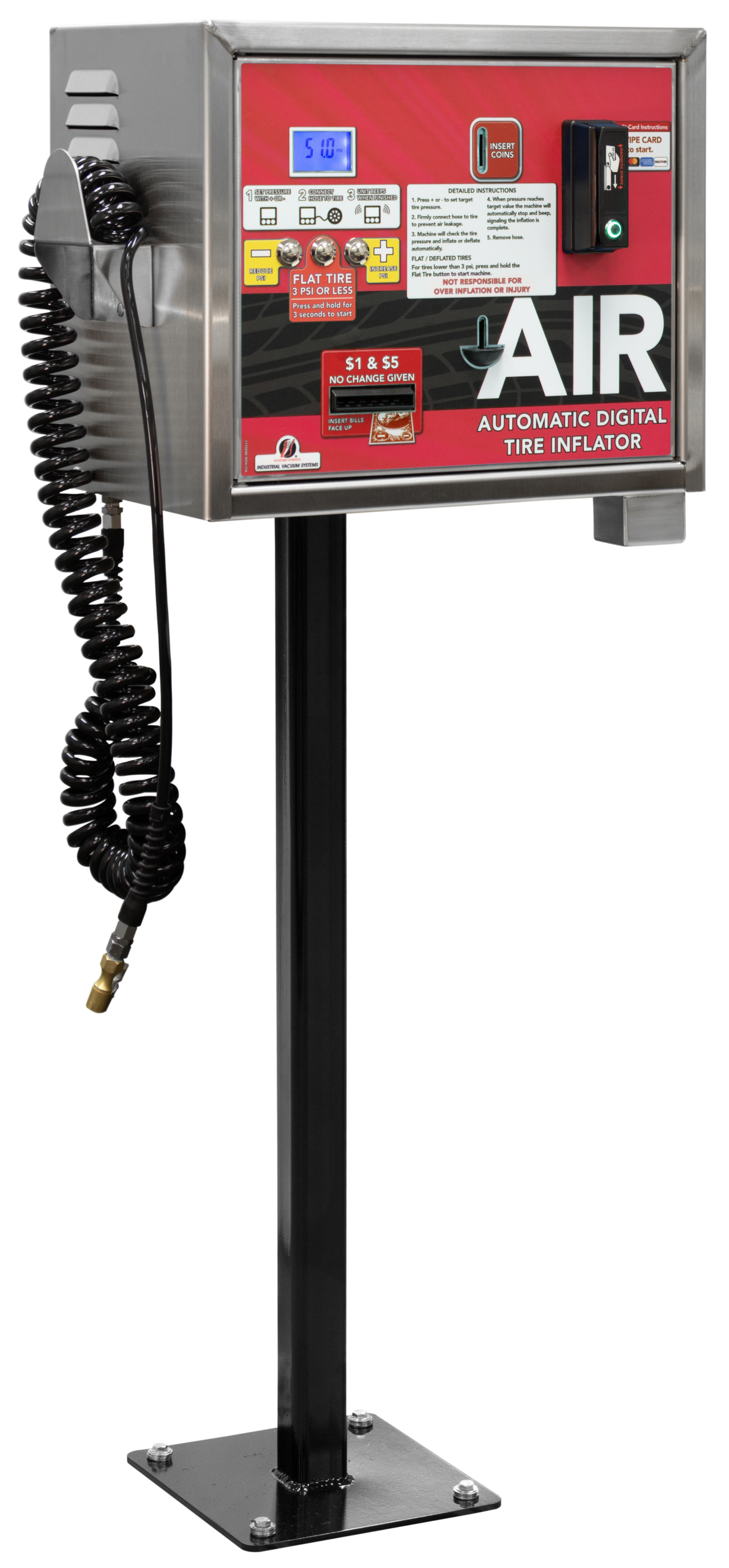 409529ATP - meter air machine pedistal mount - red